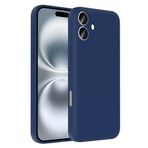 iPhone 16 Plus İle Uyumlu Kılıf Kamera Korumalı Kartlık Hazneli Vitra Kapak 37026 Lacivert