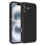 iPhone 16 Plus İle Uyumlu Kılıf Kamera Korumalı Kartlık Hazneli Vitra Kapak 37026 Siyah