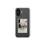 iPhone 16 Plus ile Uyumlu One Punch Man Minimalist Poster Tasarım Baskılı Şeffaf Kılıf