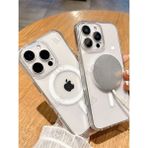 iPhone 16 Plus Kılıf Şeffaf Magsafe Magnetik Kılıf – Kablosuz Şarj Uyumluluğu, Darbe Emici