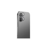 İphone 16 Plus Uyumlu Benks Parlama Önleyici Glass Warrior Metal Kamera Lens Koruyucu Gümüş