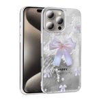 iPhone 16 Pro İle Uyumlu Kılıf Desenli Mep Kapak 36864 İncili Fiyonk