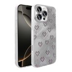 iPhone 16 Pro İle Uyumlu Kılıf Kamera Korumalı Figürlü Ponti Silikon Kapak 36592 Beyaz
