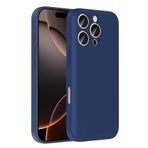 iPhone 16 Pro İle Uyumlu Kılıf Kamera Korumalı Kartlık Hazneli Vitra Kapak 37027 Lacivert