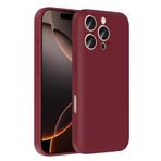 iPhone 16 Pro İle Uyumlu Kılıf Kamera Korumalı Kartlık Hazneli Vitra Kapak 37027 Mürdüm