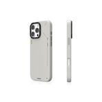 iPhone 16 Pro Max için Magsafe İle Uyumlu Kılıf Özellikli Basit Mat Deri Desenli Youngkit Tech Fashion Serisi Gri