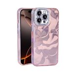 iPhone 16 Pro Max İle Uyumlu Kılıf Airbagli Parlak Taş Detay Tasarımlı Esila Kapak 34960 Pembe