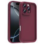 iPhone 16 Pro Max İle Uyumlu Kılıf Kamera Korumalı Ananas Kapak 36704 Mürdüm