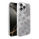 iPhone 16 Pro Max İle Uyumlu Kılıf Kamera Korumalı Figürlü Ponti Silikon Kapak 36593 Beyaz