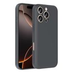 iPhone 16 Pro Max İle Uyumlu Kılıf Kamera Korumalı Kartlık Hazneli Vitra Kapak 37028 Gri