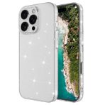 iPhone 16 Pro Max İle Uyumlu Kılıf Parlayan Simli Şeffaf Redos Kapak 33312 Şeffaf