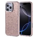 iPhone 16 Pro Max İle Uyumlu Kılıf Taşlı Tasarımlı Kapi Kapak 36880 Gold