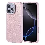 iPhone 16 Pro Max İle Uyumlu Kılıf Taşlı Tasarımlı Kapi Kapak 36880 Pembe