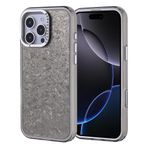 iPhone 16 Pro Max İle Uyumlu Kılıf Taşlı Tasarımlı Kapi Kapak 36880 Siyah