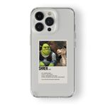 iPhone 16 Pro Max ile Uyumlu Shrek Poster Tasarım Baskılı Şeffaf Kılıf