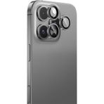 İphone 16 Pro Max Uyumlu Benks Parlama Önleyici Glass Warrior Metal Kamera Lens Koruyucu Gümüş