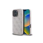 İphone 16 Pro Uyumlu Kılıf Guess Lisanslı Magsafe Şarj Özellikli 4g Desenli Yazı Logolu Kapak Pembe