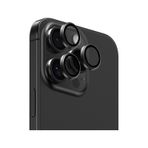 İphone 16 Pro Uyumlu Parlama Önleyici Benks Glass Warrior Metal Kamera Lens Koruyucu Titanyum-gri