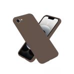 İphone 16E Kılıf First Silikon - Kahverengi