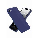 iPhone 16e Uyumlu Şık Yumuşak Silikon Telefon Kılıfı Lacivert