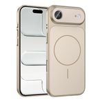iPhone 17 Air İle Uyumlu Kılıf Kablosuz Şarj Özellikli Kamera Korumalı Formen Kapak T39631 Gold