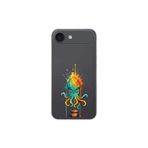 iPhone 17 Air ile uyumlu Splash ahtapot Tasarımlı Slimfit şeffaf silikon kılıf