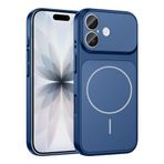 iPhone 17 İle Uyumlu Kılıf Kablosuz Şarj Özellikli Kamera Korumalı Formen Kapak T39630 Mavi