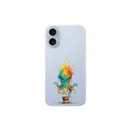 iPhone 17 ile uyumlu Splash ahtapot tasarımlı şeffaf silikon kılıf