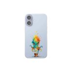 iPhone 17 ile uyumlu Splash ahtapot Tasarımlı Slimfit şeffaf silikon kılıf