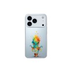 iPhone 17 Pro ile uyumlu Splash ahtapot tasarımlı şeffaf silikon kılıf