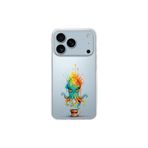 iPhone 17 Pro ile uyumlu Splash ahtapot Tasarımlı Slimfit şeffaf silikon kılıf