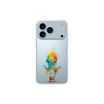 iPhone 17 Pro Max ile uyumlu Splash ahtapot Tasarımlı Slimfit şeffaf silikon kılıf
