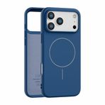 İphone 17 Pro Uyumlu İçi Kadife Magsafe Wireless Şarz Özellikli Lacivert Renkli Telefon Kılıfı