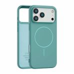 İphone 17 Pro Uyumlu İçi Kadife Magsafe Wireless Şarz Özellikli Mint Yeşil Renkli Telefon Kılıfı