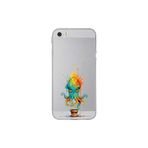 iPhone 5 SE ile uyumlu Splash ahtapot tasarımlı şeffaf silikon kılıf