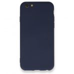 iPhone 6 Kılıf Nano içi Kadife Silikon - Lacivert