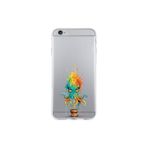 iPhone 6 Plus ile uyumlu Splash ahtapot Tasarımlı Slimfit şeffaf silikon kılıf