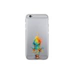 iPhone 6S ile uyumlu Splash ahtapot tasarımlı şeffaf silikon kılıf
