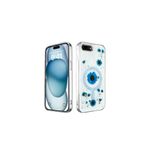 iPhone 7 Plus / 8 Plus Uyumlu Kılıf Daisy Simli Magsafe Silikon Kapak Mavi
