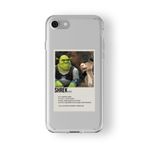 iPhone 7 Plus ve 8 Plus ile Uyumlu Shrek Poster Tasarım Baskılı Şeffaf Kılıf