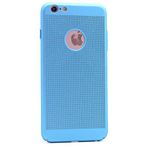 iPhone 7 Uyumlu Delikli Sert Rubber Silikon Kılıf (Turkuaz)