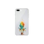 iPhone 8 Plus ile uyumlu Splash ahtapot Tasarımlı Slimfit şeffaf silikon kılıf