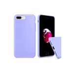 iPhone 8 Plus Kılıf Kamera Korumalı Silikon Rubber Arka Kapak Lila
