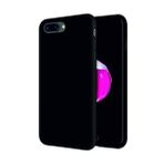 iPhone 8 Plus Kılıf Kamera Korumalı Silikon Rubber Arka Kapak Siyah