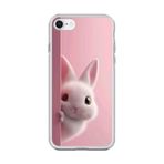 iPhone 8 Uyumlu Şeffaf Kılıf 5 Peluş Tavşan Tasarımlı