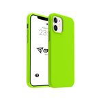 iPhone Kılıf İnce Sıvı Silikon 3 Katmanlı Tam Kaplamalı Yumuşak Jel Kauçuk Kılıf Kapak (Açık Yeşil, iPhone 11)