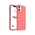 iPhone Kılıf İnce Sıvı Silikon 3 Katmanlı Tam Kaplamalı Yumuşak Jel Kauçuk Kılıf Kapak (Gül Kurusu, iPhone 12/12 Pro)