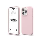 iPhone Kılıf İnce Sıvı Silikon 3 Katmanlı Tam Kaplamalı Yumuşak Jel Kauçuk Kılıf Kapak (Kapalı Lila (9), iPhone 15 Pro)