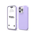 iPhone Kılıf İnce Sıvı Silikon 3 Katmanlı Tam Kaplamalı Yumuşak Jel Kauçuk Kılıf Kapak (Koyu Lila (16), iPhone 16 Pro)