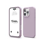 iPhone Kılıf İnce Sıvı Silikon 3 Katmanlı Tam Kaplamalı Yumuşak Jel Kauçuk Kılıf Kapak (Mat Lila (38), iPhone 16 Pro)